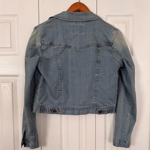 Vintage Forever 21 stretch jean jacket Sz L - Picture 4 of 4